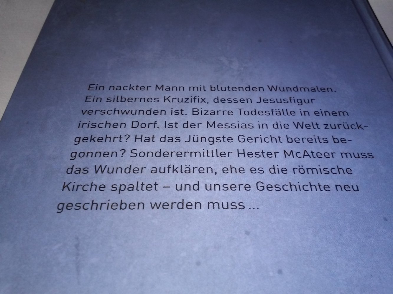 Neu! OVP Messias: Hauch der Finsternis Mystery Thriller