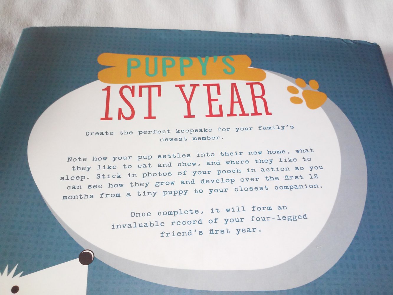 Neu! Tagebuch/Album Hund Puppy's 1st Year (engl.) Geschenktipp