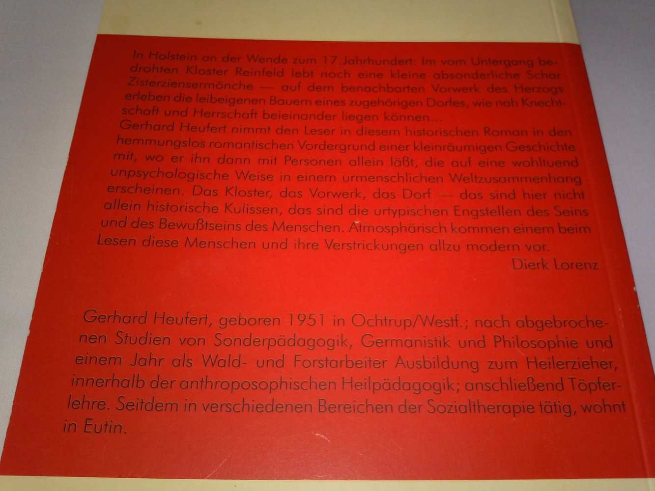 Gerhard Heufert: Das Vorwerk - histor.(Holstein 17.Jh.Kloster Reinfeld