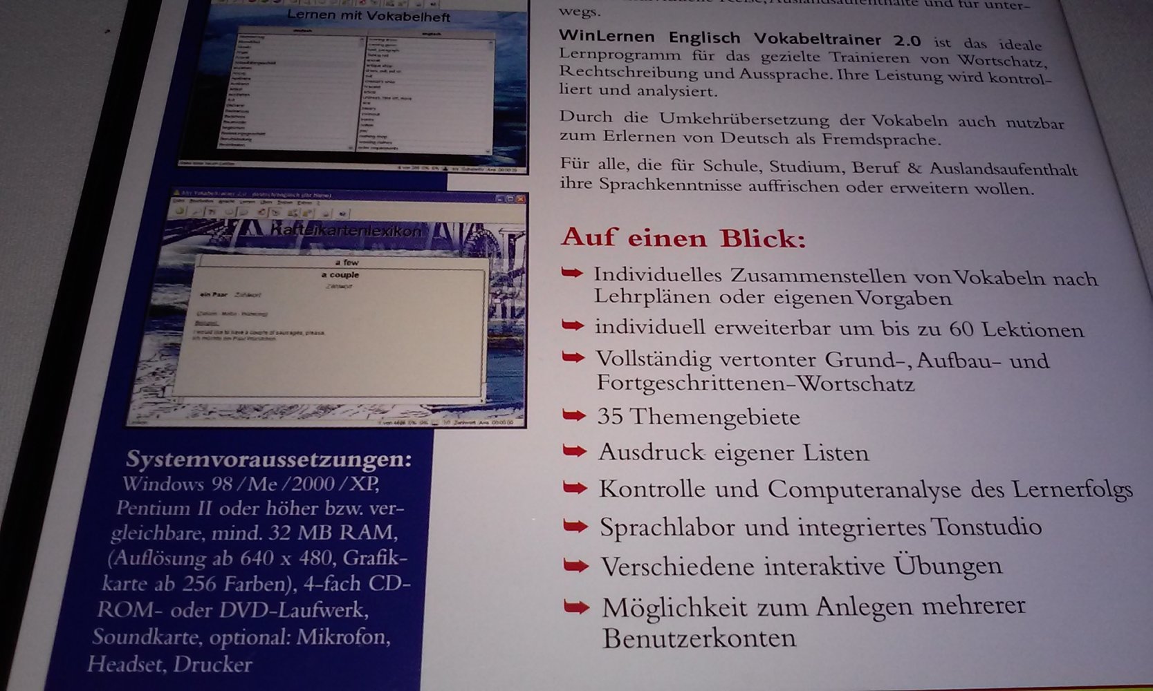 Neu! OVP! Englisch Reisesprachkurs / Vokabeltrainer