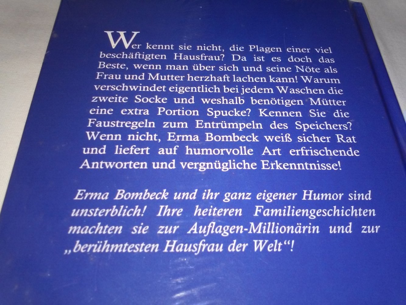 Neu!OVP! Erma Bombeck:Der Tag, als ich die Socke fand + Mäuse im Klavier: ...und andere liebe Gäste