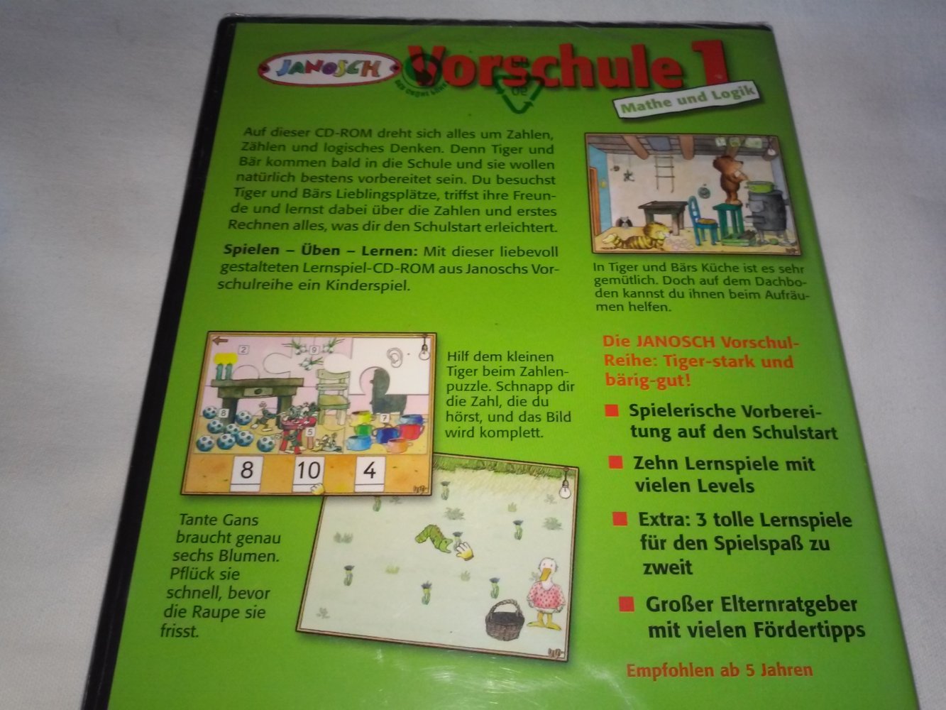 Neu!OVP!4x Janosch: Vorschule/Schulstart Sachwissen Mathe Deutsch Engl.