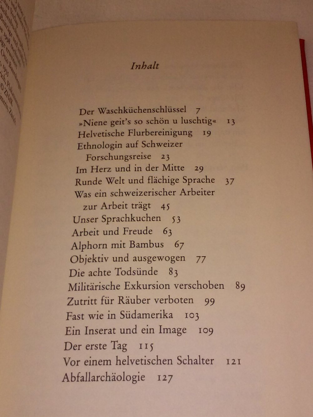 Hugo Loetscher´s Der Waschküchenschlüssel: oder Was - wenn Gott Schweizer wäre