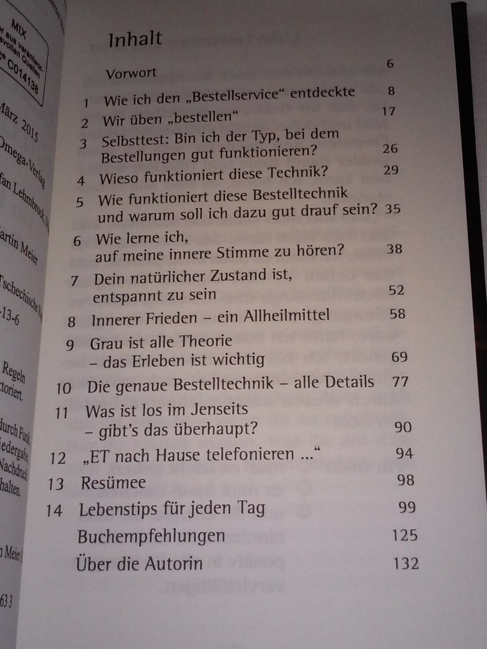 Bestellungen beim Universum. Ein Handbuch zur Wunscherfüllung -Geschenktipp-