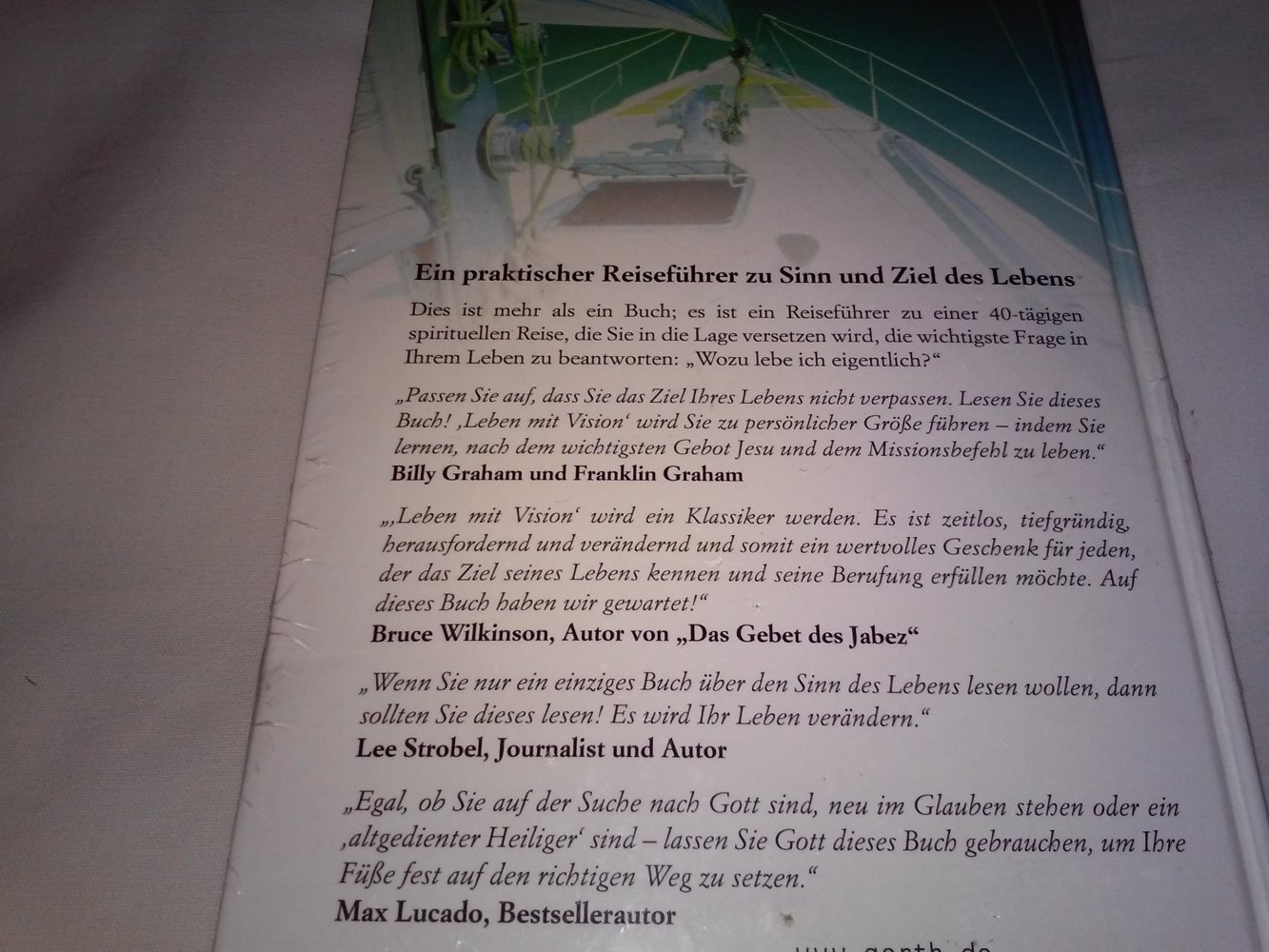 Neu! OVP! Leben mit Vision. Wozu um alles in der Welt lebe ich?