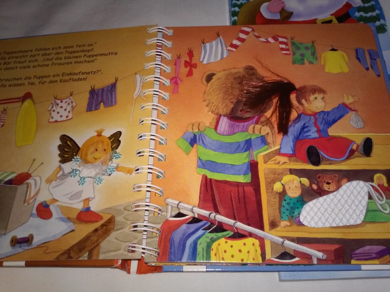Morgen kommt das Christkind/Fühlbuch + Liderbuch + Weihnachtsmann (Kleinkind)