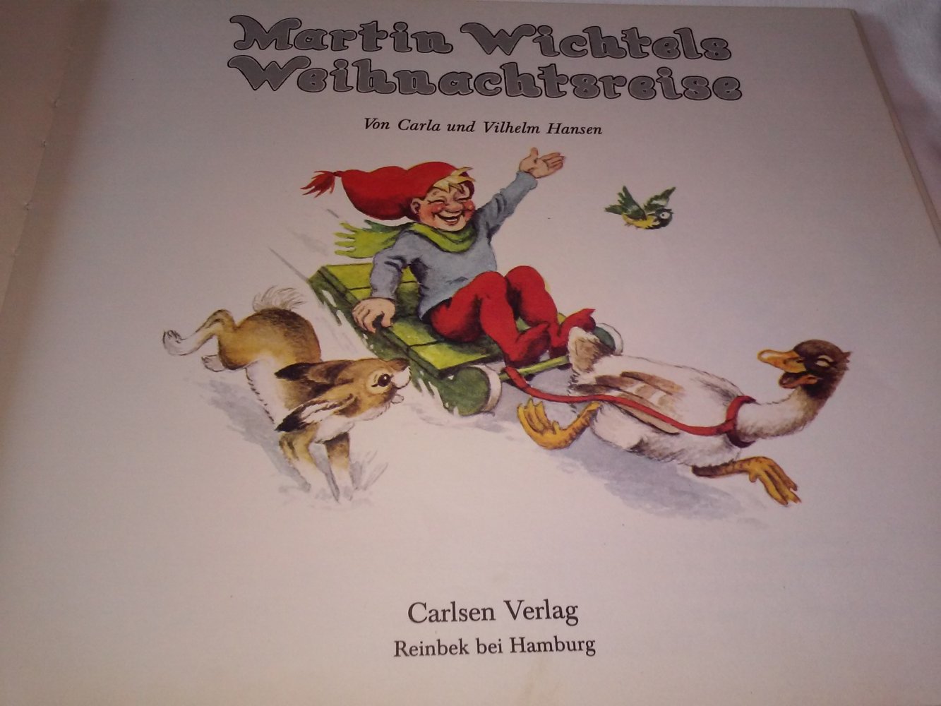 Carla & Vilhelm Hansen: Martin Wichtels Weihnachtsreise - Kinderbuch alt