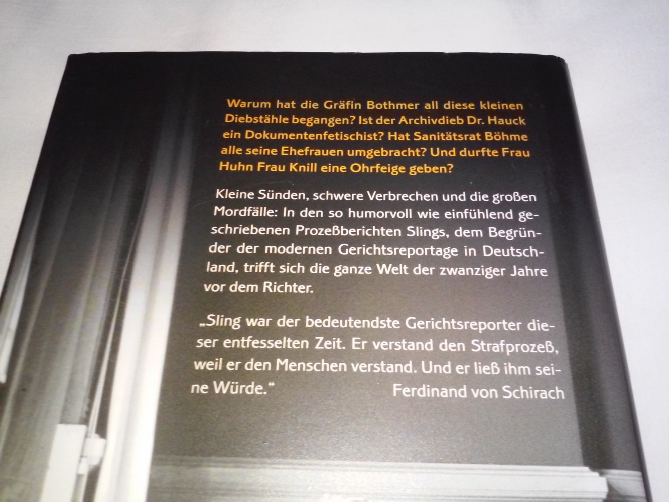 Der Mensch, der schießt: Berichte aus dem Gerichtssaal