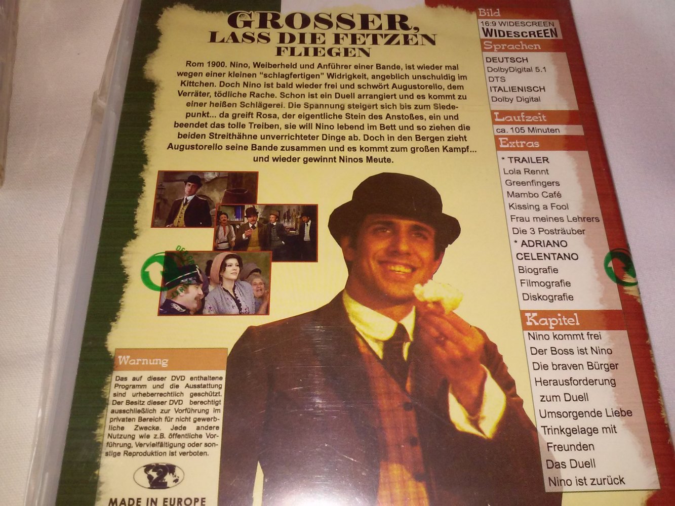Neu! OVP! Klamauk  mit Adriano Celentano:Der Bluffer, Hände wie Samt - Der Millionenfinger