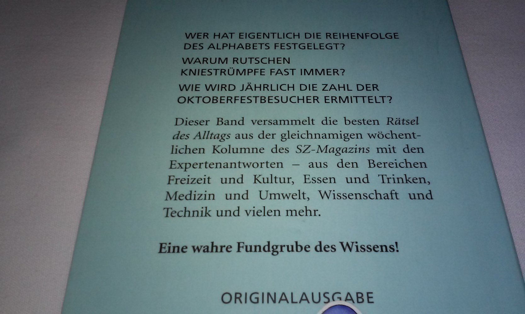 Kann man im Handstand schlucken?: ... und über 100 weitere Rätsel des Alltags  Originalauagabe neu-Geschenktipp