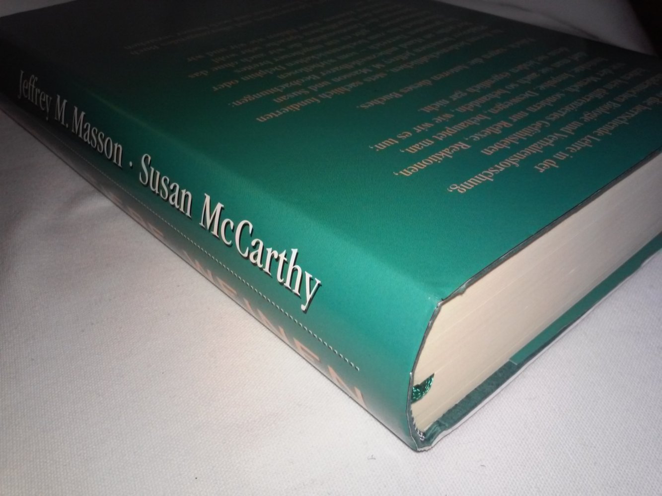 Neu! Jeffrey M. Masson, Susan McCarthy - Wenn Tiere weinen