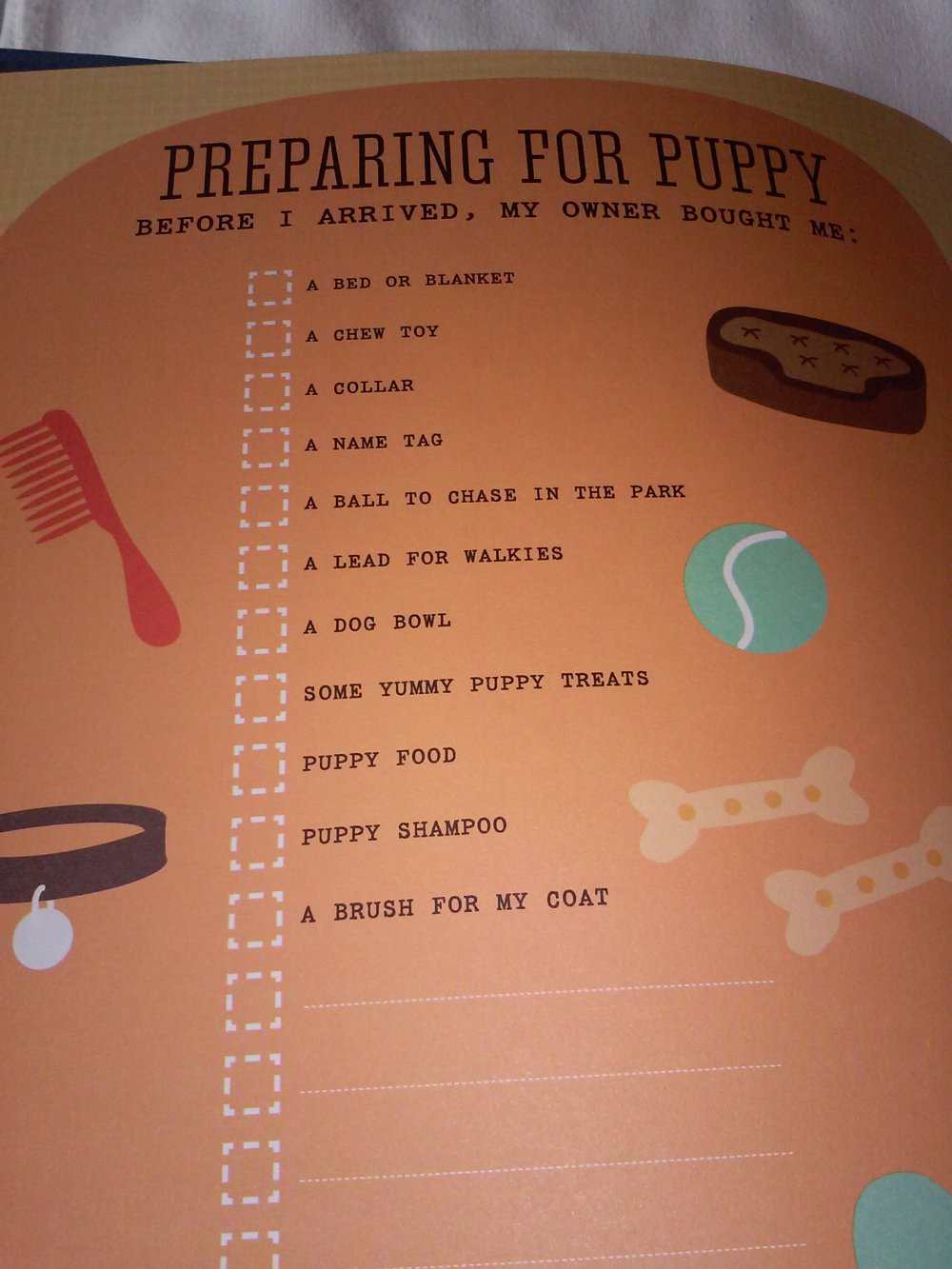 Neu! Tagebuch/Album Hund Puppy's 1st Year (engl.) Geschenktipp