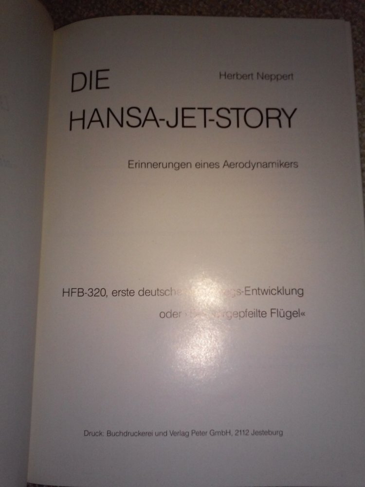 Herbert Neppert: Die Hansa-Jet-Story. Erinnerungen eines Aerodynamikers