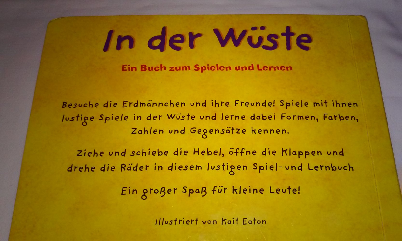  In der Wüste  Zieh- und Schiebebuch - Spielen und Lernen