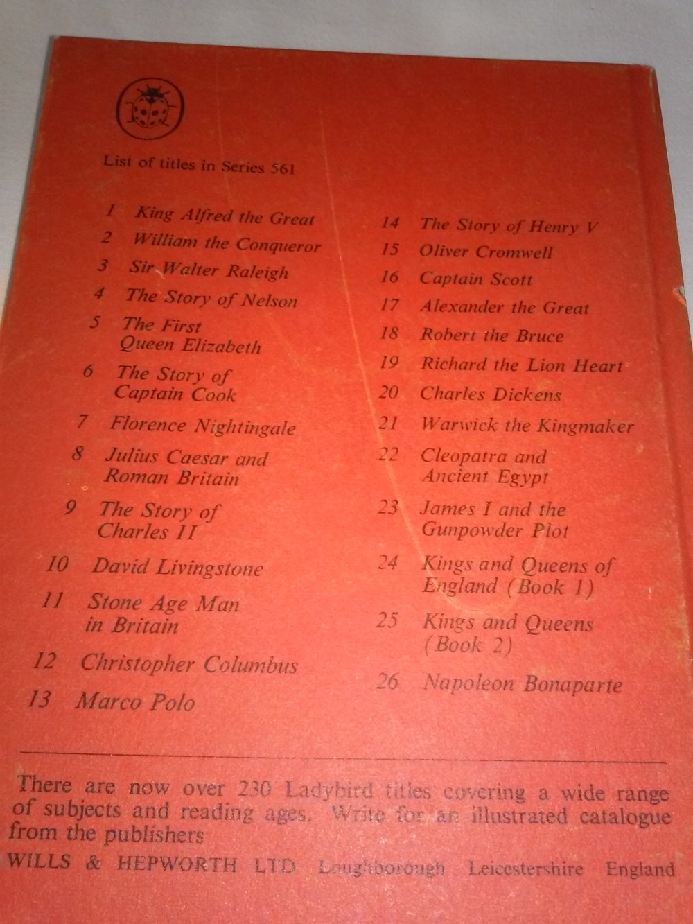 A Ladybird History Book: Kings and Queens of England: Book 1 (1.Alg)
