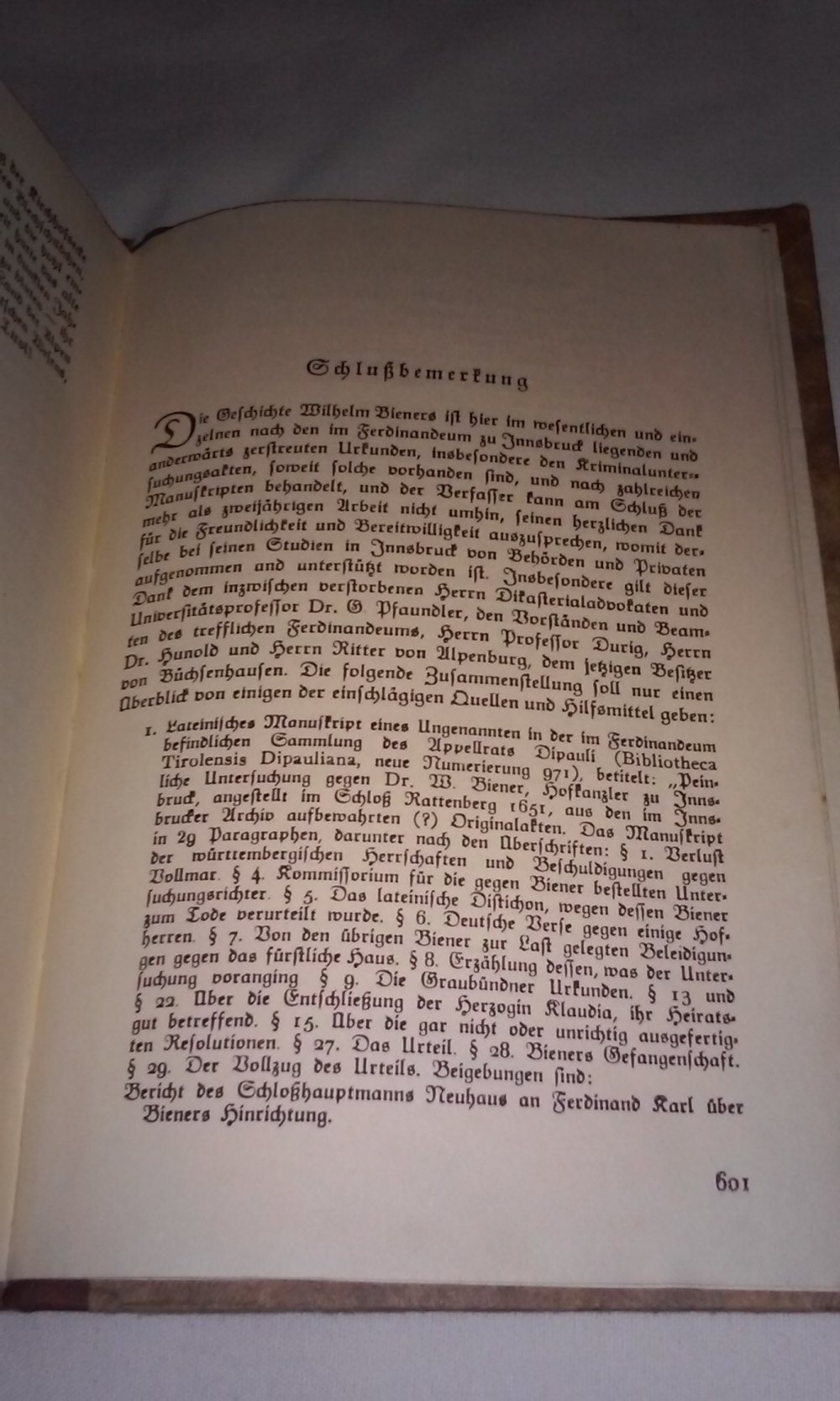 Der Kanzler von Tirol - Die Geschichte Wilhelm Bieners  historischer Roman -alte deutsche Schrift- antik 1968