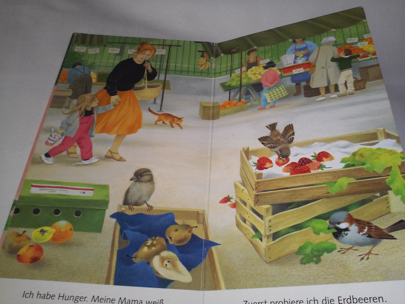 Gerda Müller: Ich bin der kleine Spatz - (Papp-)Kinderbuch alt
