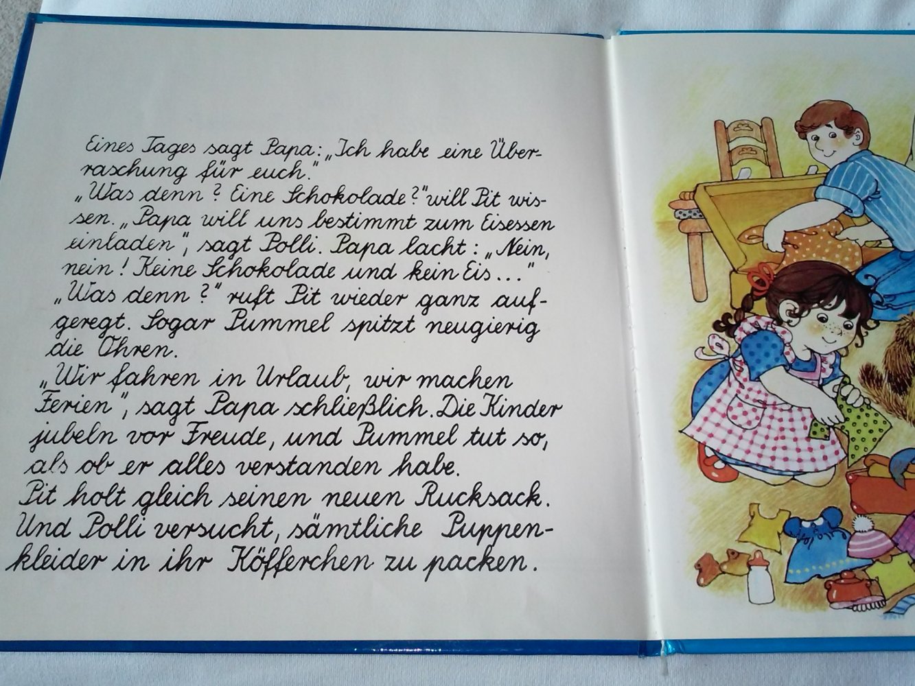 Mario Covi: Mit Polli, Pit und Pummel in die Ferien - Kinderbuch alt