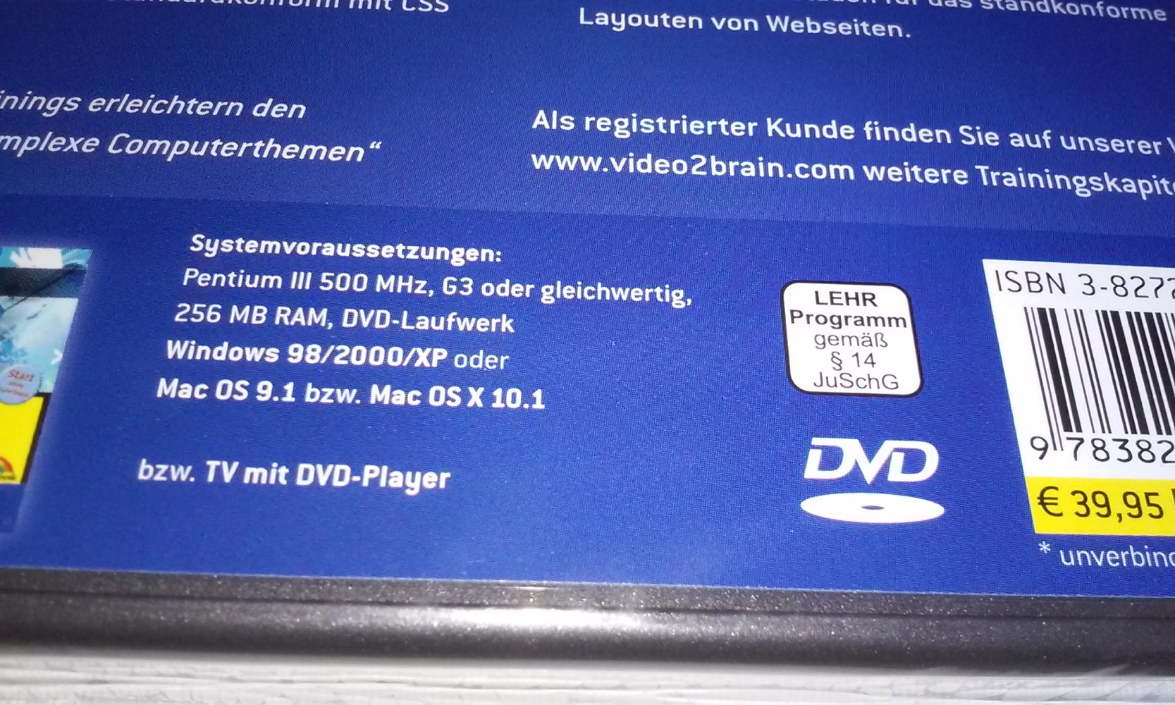 CSS Design - Das Videotraining auf DVD Webseite Design  OVP Geschenktipp 