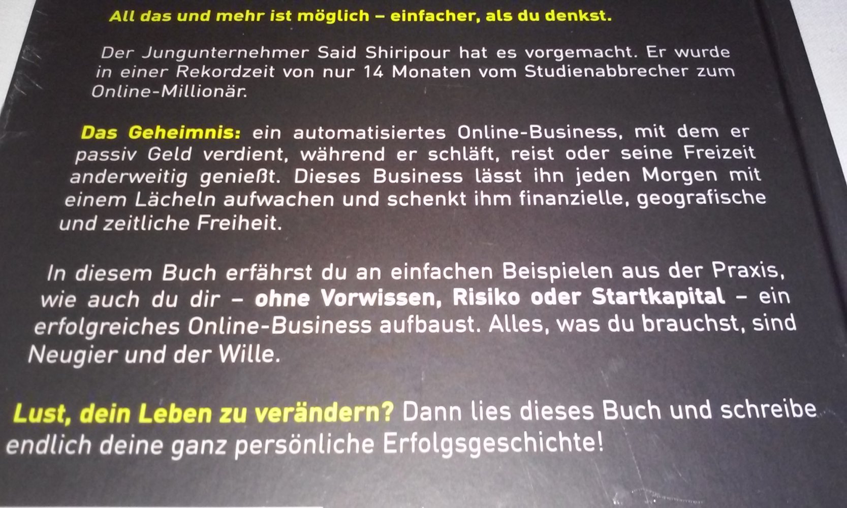 Das Perfekte Online-Business vom Studienabbrecher zum Millionär  OVP  Geschenktipp