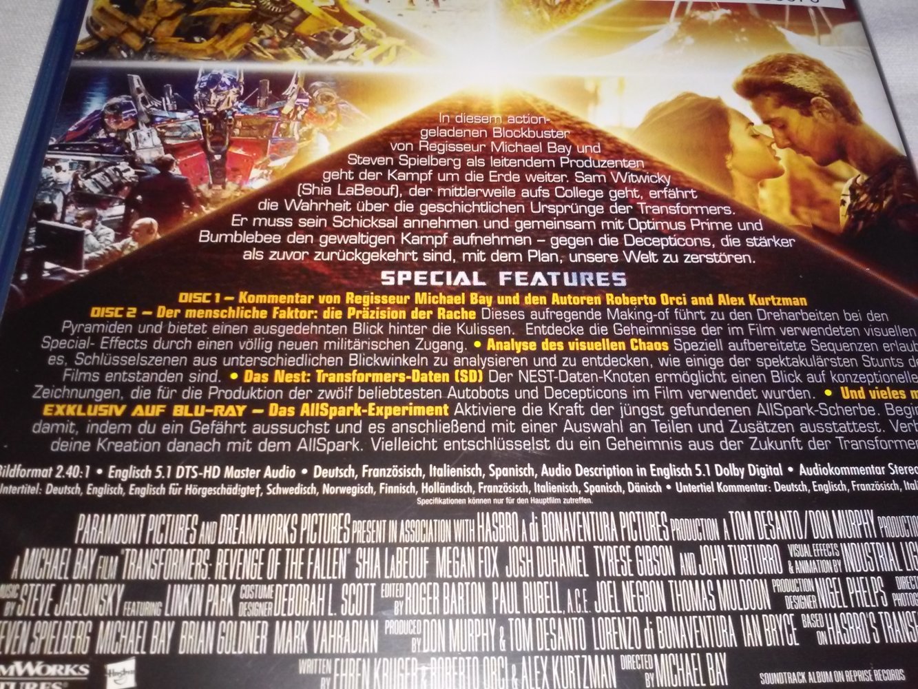 Transformers -Transformers - Die Rache (2 Discs)  Kinofilm [Blu-ray] 