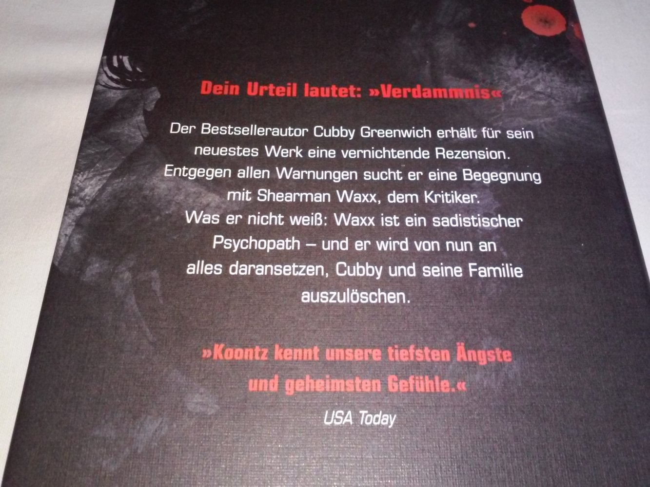 Neu! Dean Koontz - Blindwütig - Geschenktipp