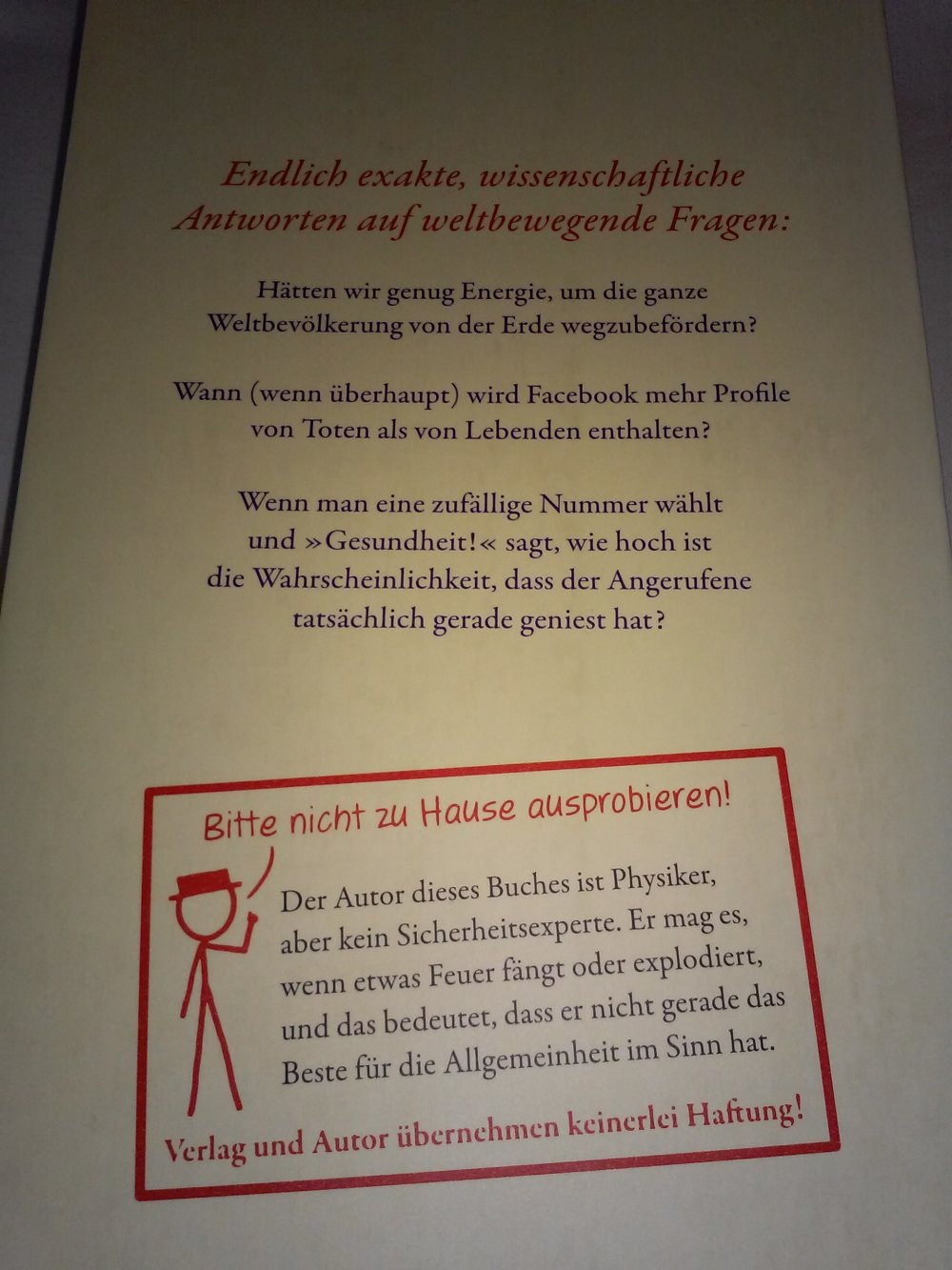 Neu! Randall Munroe: What if? Was wäre wenn? (Erfinder von xkcd)
