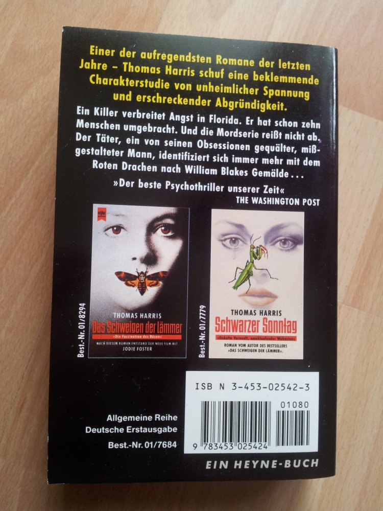 Buch - Roter Drache - Thomas Harris