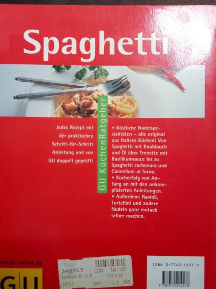 GU Küchenratgeber Spaghetti sehr guter zustand 64 seiten