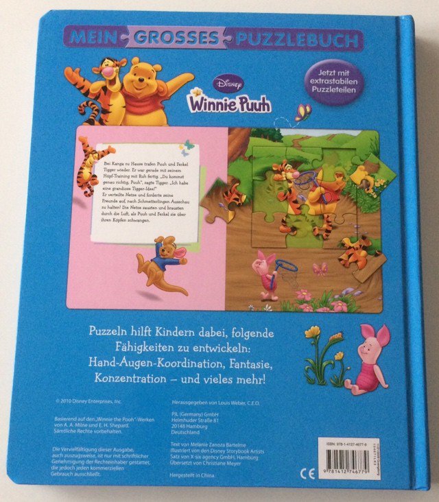 Winnie Puuh Puzzle Buch