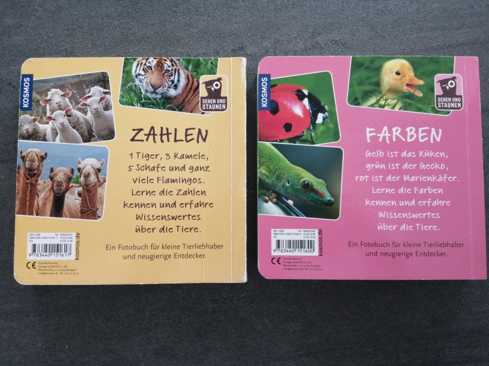 2 Bücher: Farben und Zahlen nach Montessori