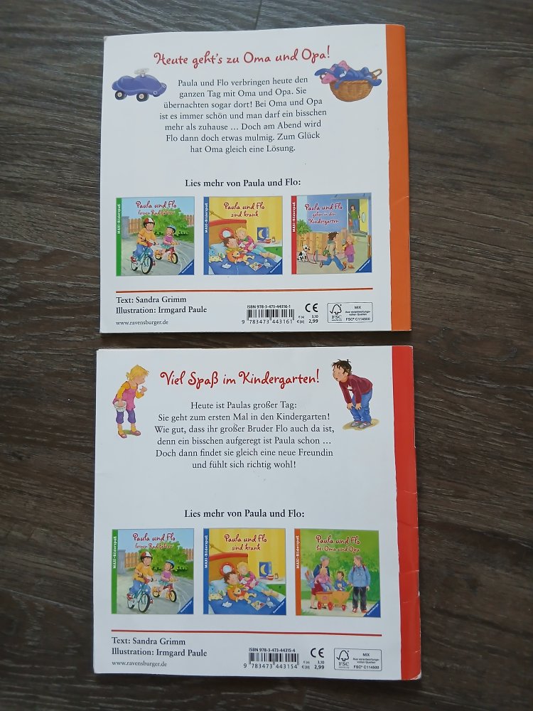 2 x Kinderbuch Paula und Flo