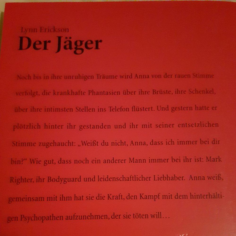 Roman, Der Jäger, Taschenbuch, Zustand wie Neu 