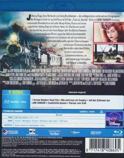 LONE RANGER  bluray OVP NEU mit Johnny Depp als Tonto