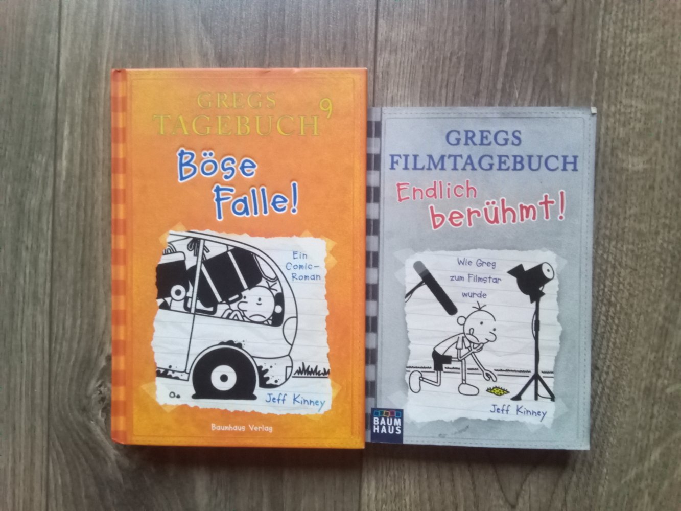 Gregs Tagebuch 8+9 echt übel! böse Falle! Gregs Filmtagebuch endlich berühmt! Jeff Kinney Baumhaus Verlag Comic-Roman 
