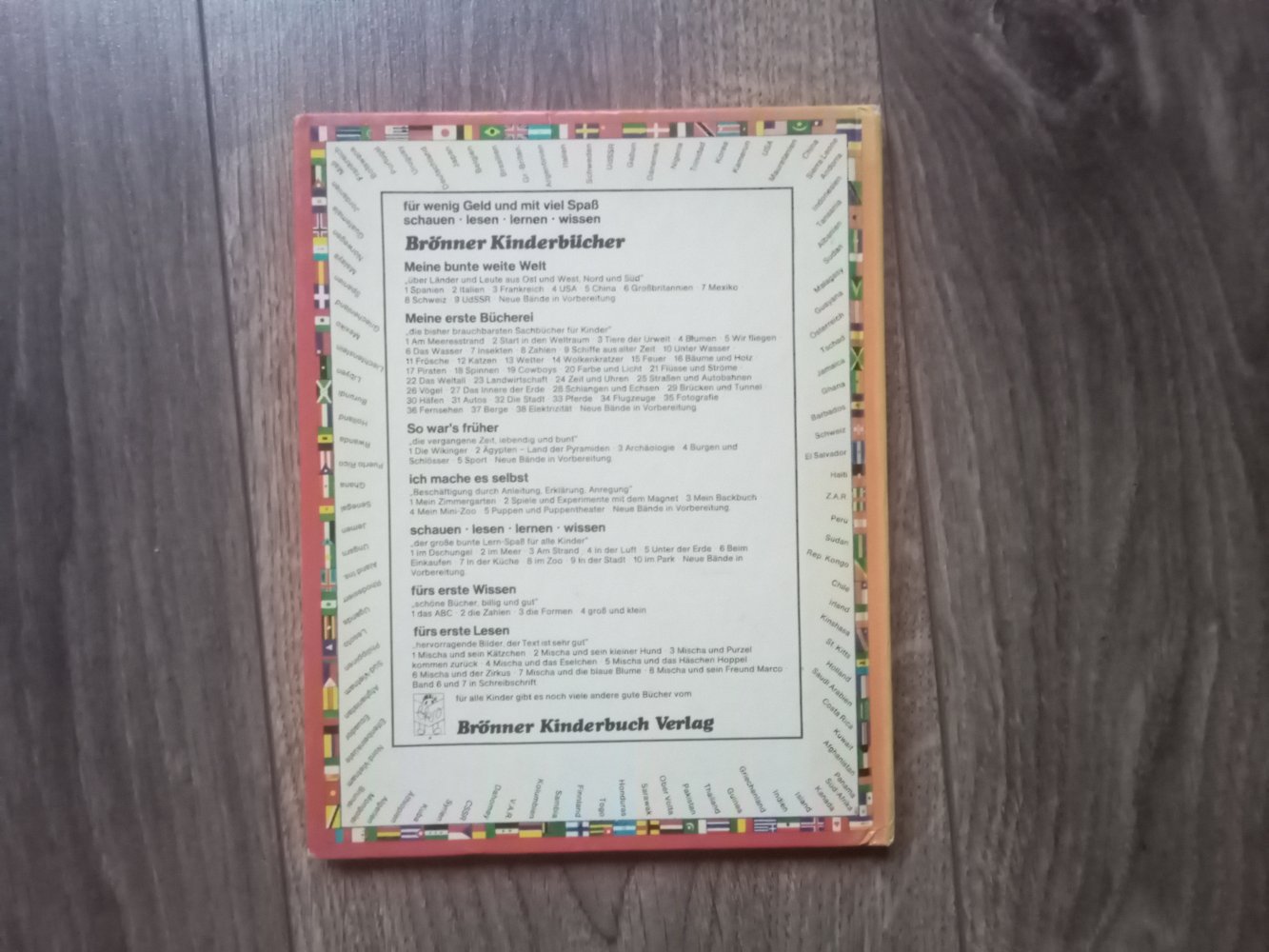 Meine bunte Welt Schweiz Brönner Kinderbücher Band 8 Sachbuch