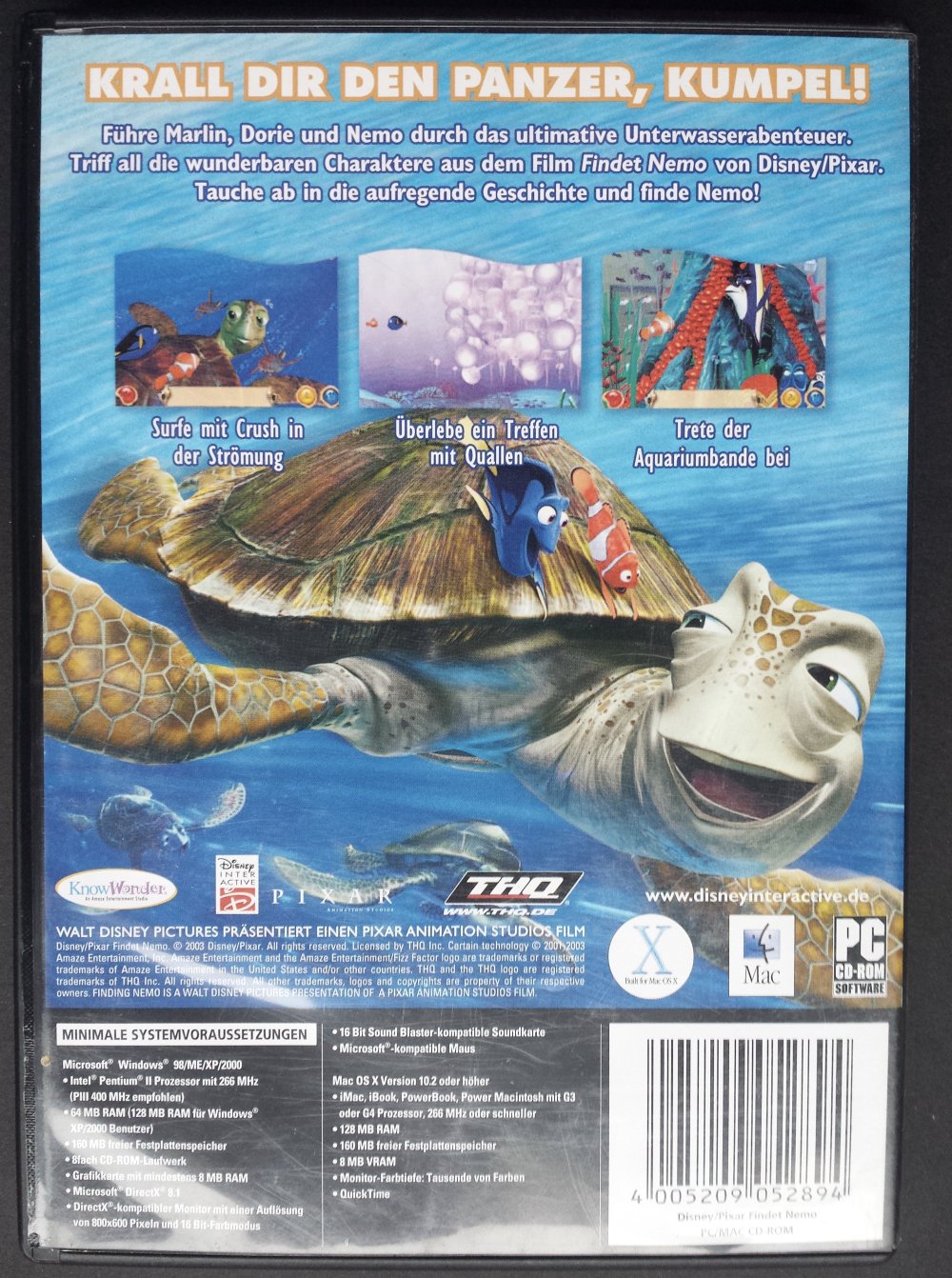 Disney Findet Nemo PC-Spiel PC Spiel Computer Windows & Mac Computerspiel Pixar ab 3 Kinder Kind