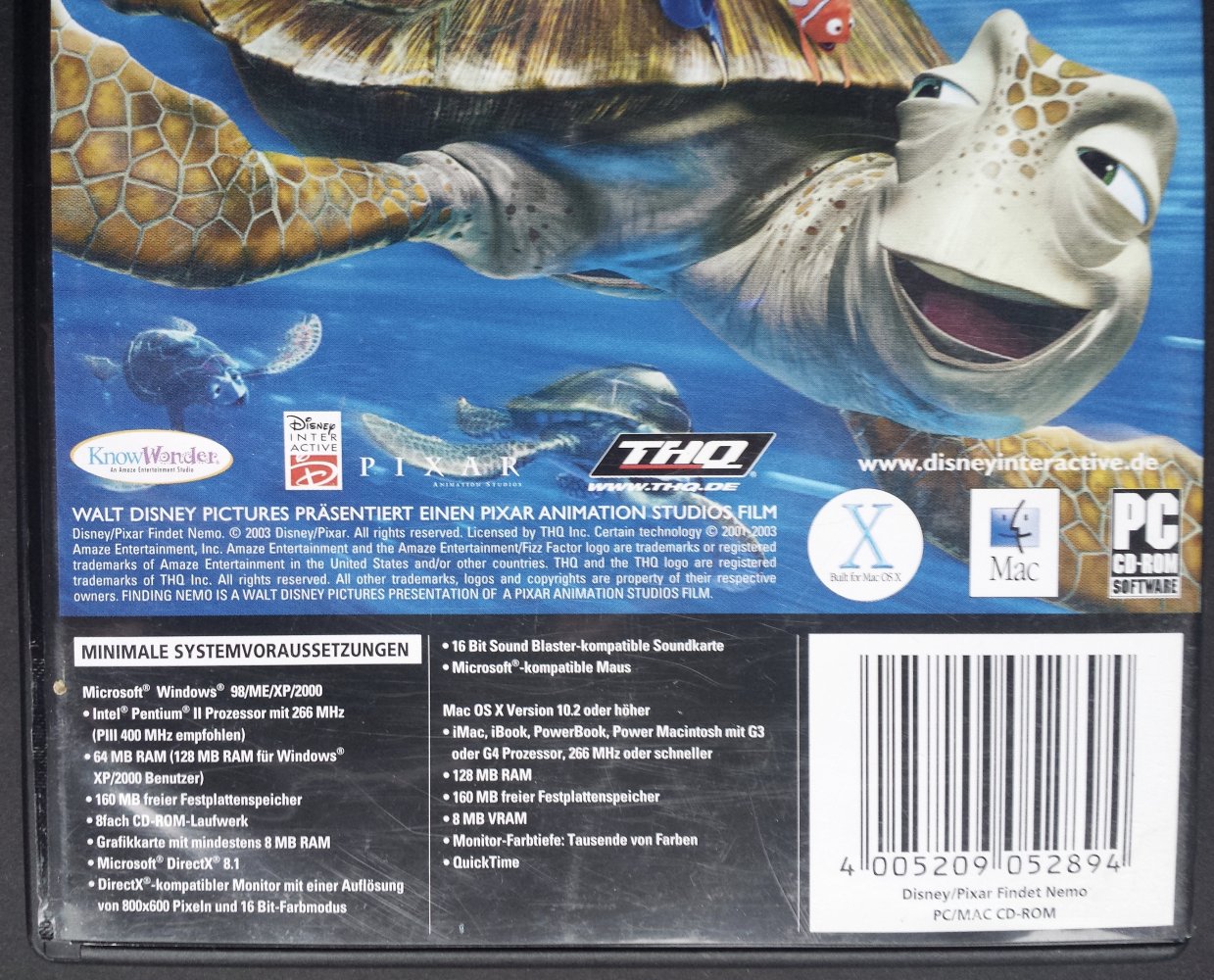 Disney Findet Nemo PC-Spiel PC Spiel Computer Windows & Mac Computerspiel Pixar ab 3 Kinder Kind