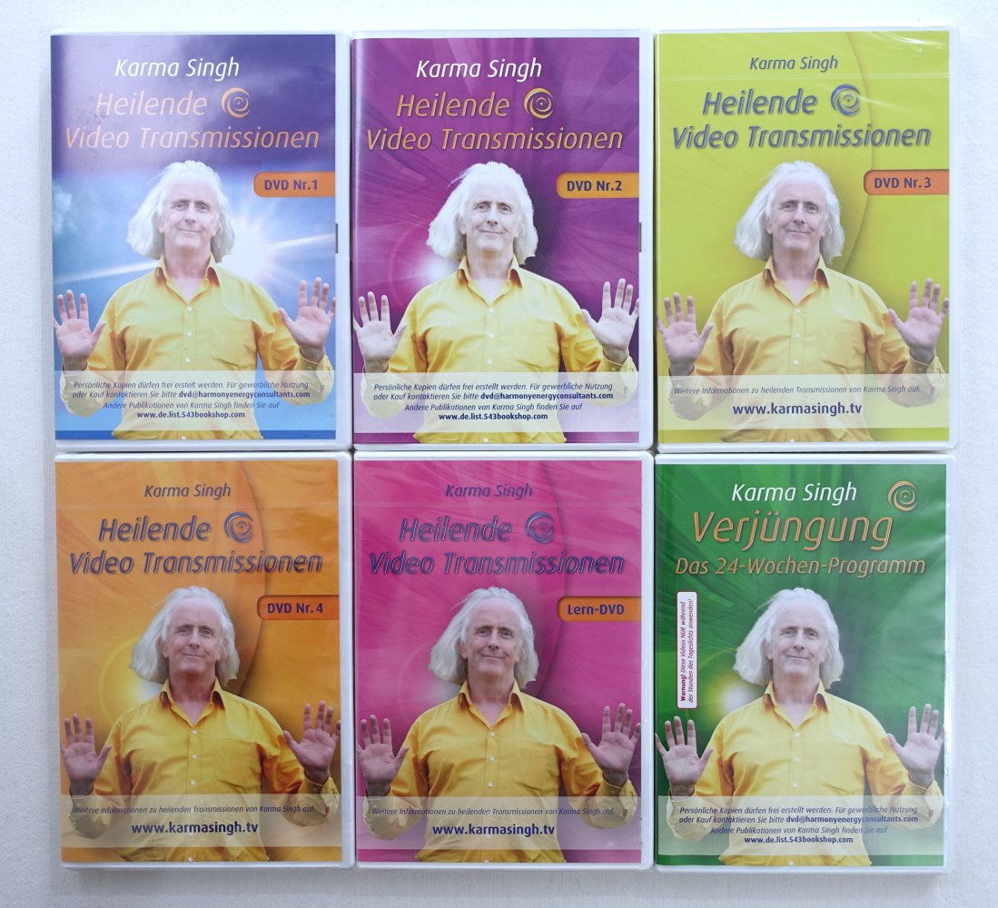 Karma Singh Set: 7 DVDs + 2 CDs - Transmissionen, Verjüngung