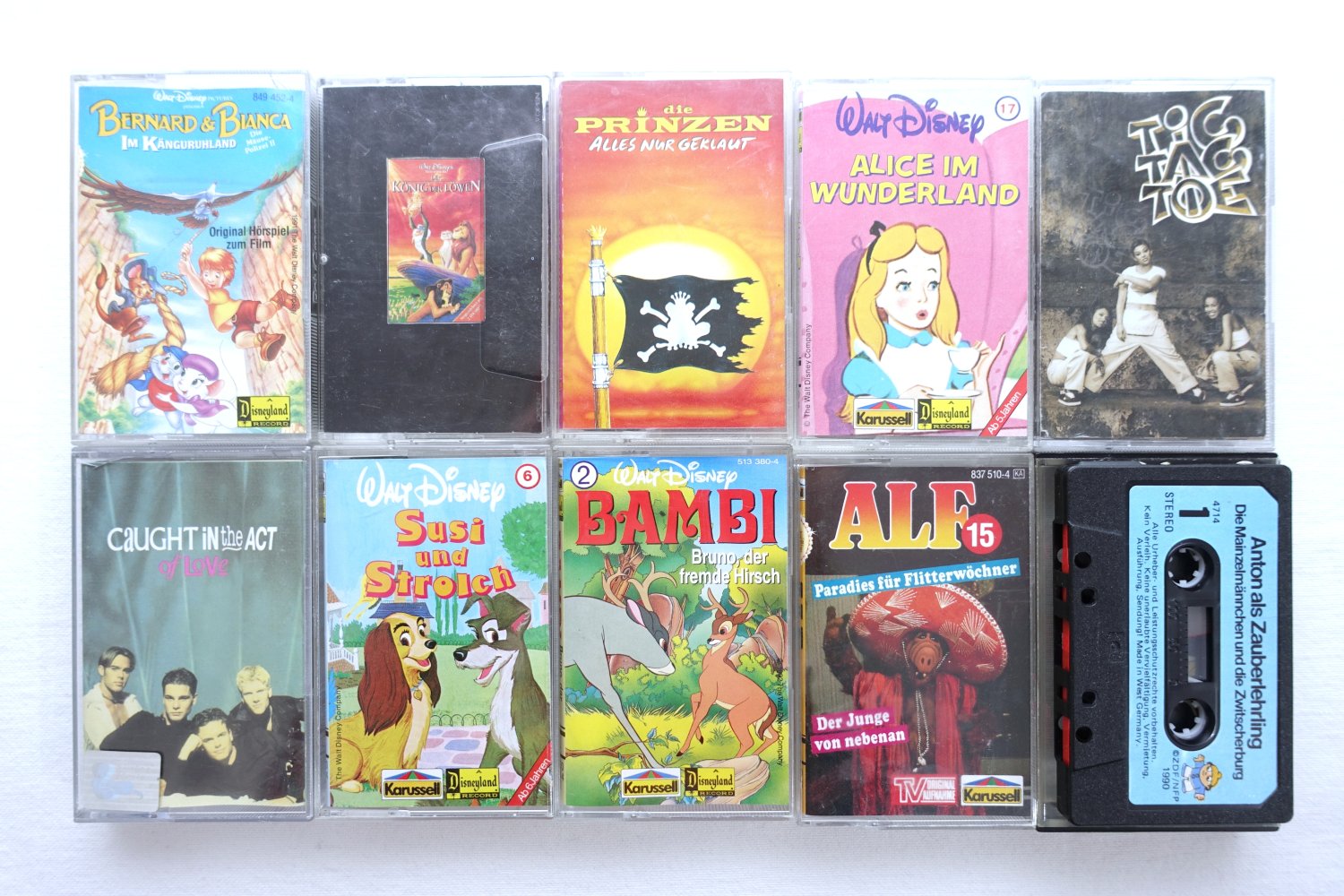 Set: Hörspielkassetten + Musikkassetten, Disney und andere