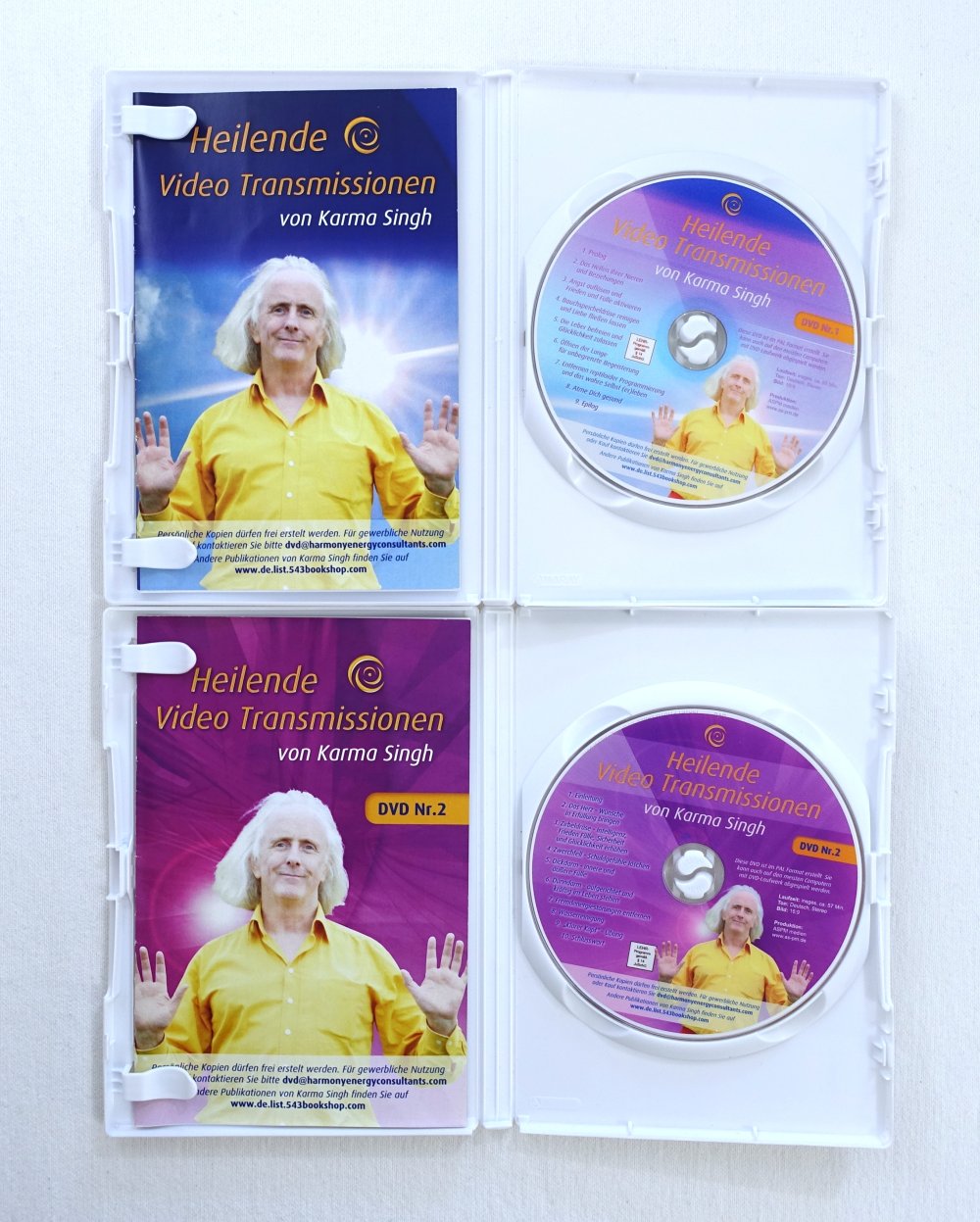 Karma Singh Set: 4 DVDs - Heilende Video Transmissionen