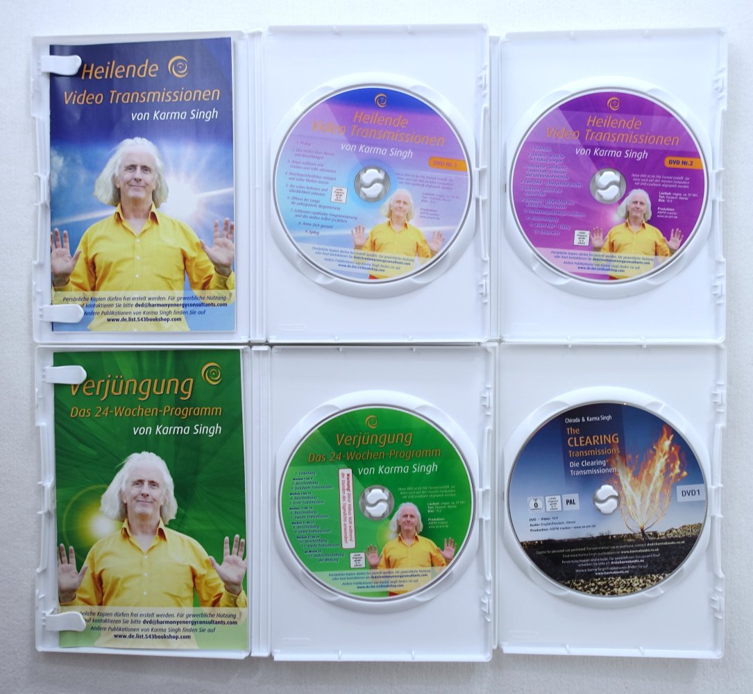 Karma Singh Set: 7 DVDs + 2 CDs - Transmissionen, Verjüngung