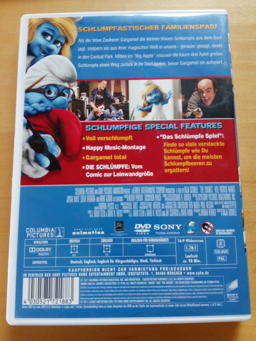 Die Schlümpfe DVD ab 0 Jahren, Deutsch, Englisch,...