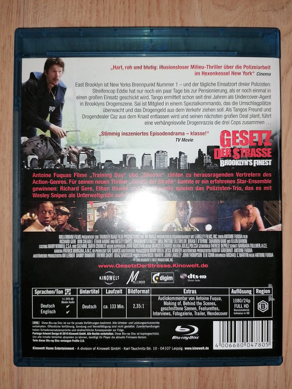 Blu-ray Gesetz der Straße Brooklyn's Finest Richard Gere Thriller