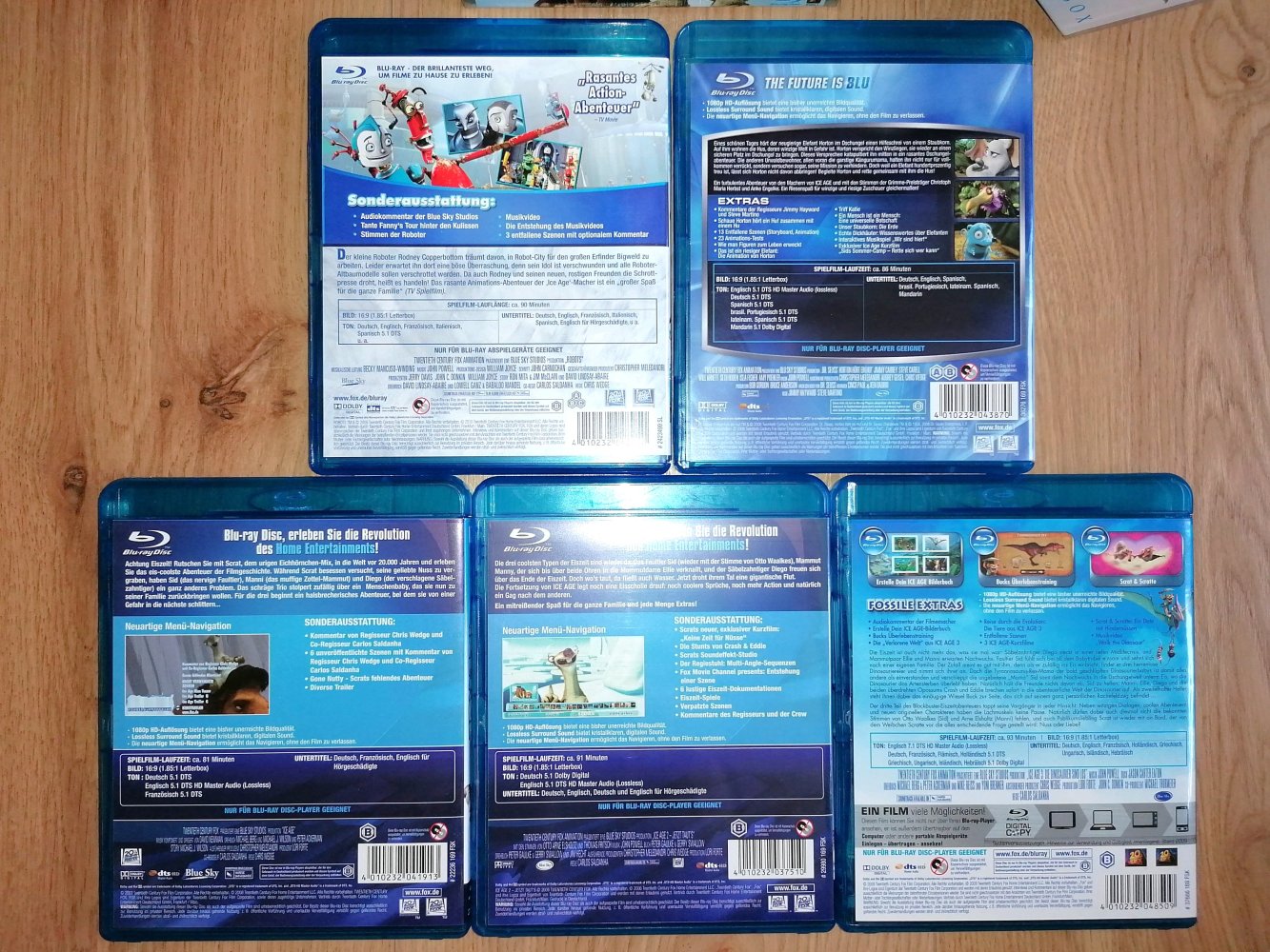 Blu-ray Blue Sky Animation-Box Pixar Animationsfilme