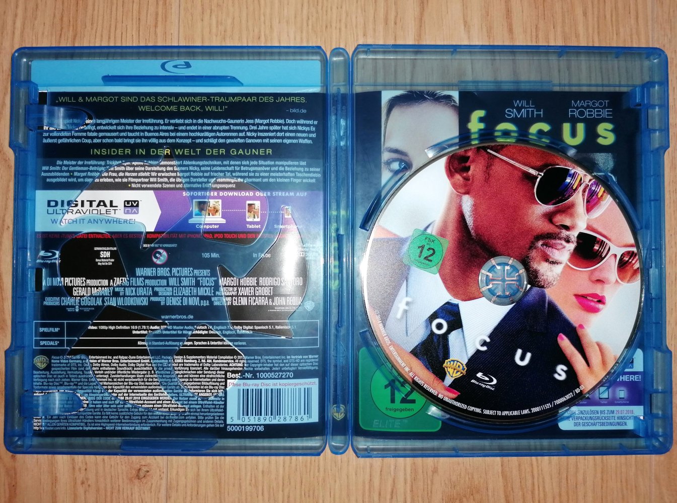 Blu-ray Focus Will Smith Heist Movie Gaunerfilm