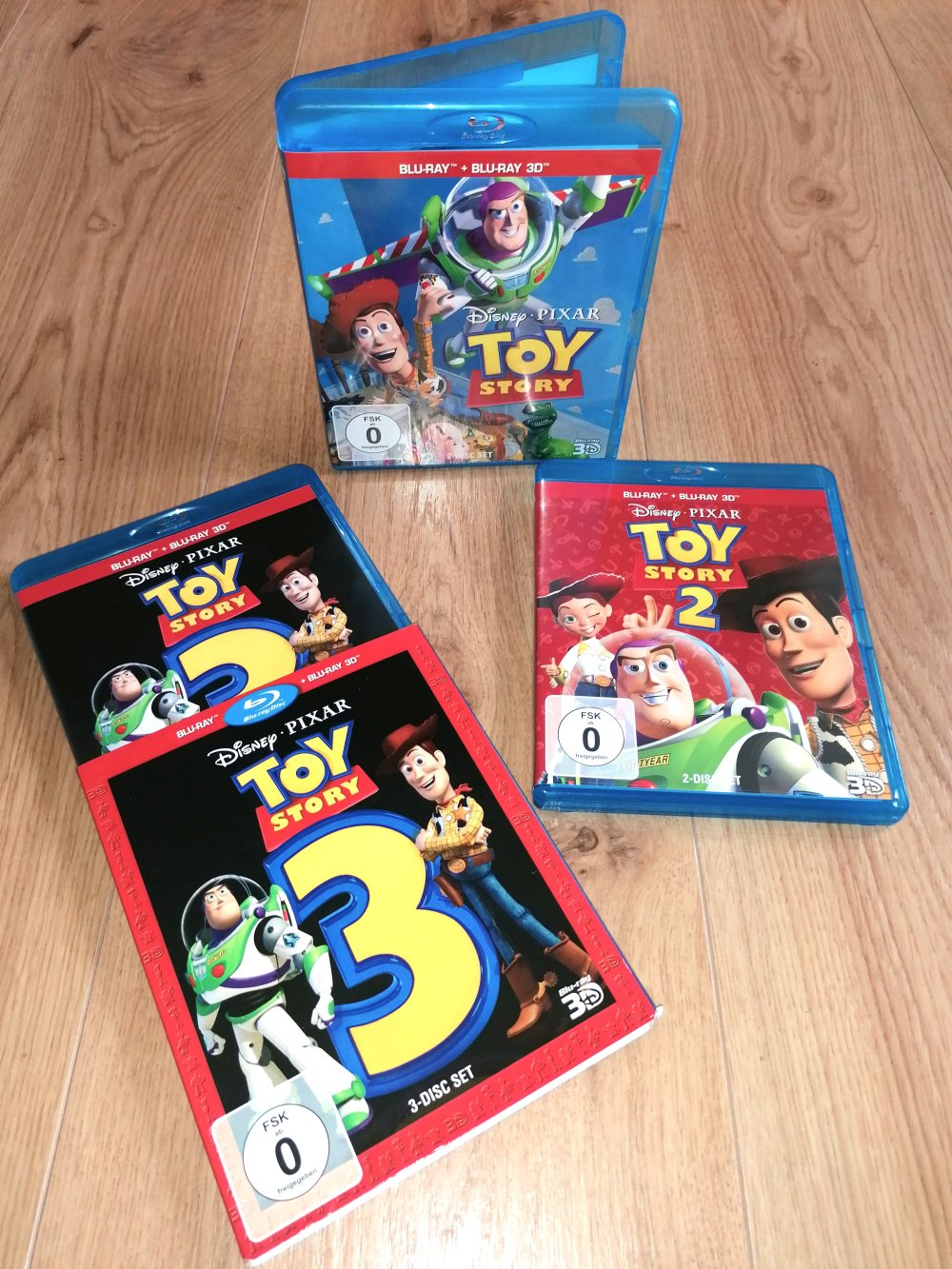 Blu-ray + Blu-ray 3D Toy Story 1 + 2 + 3 Walt Disney Pixar