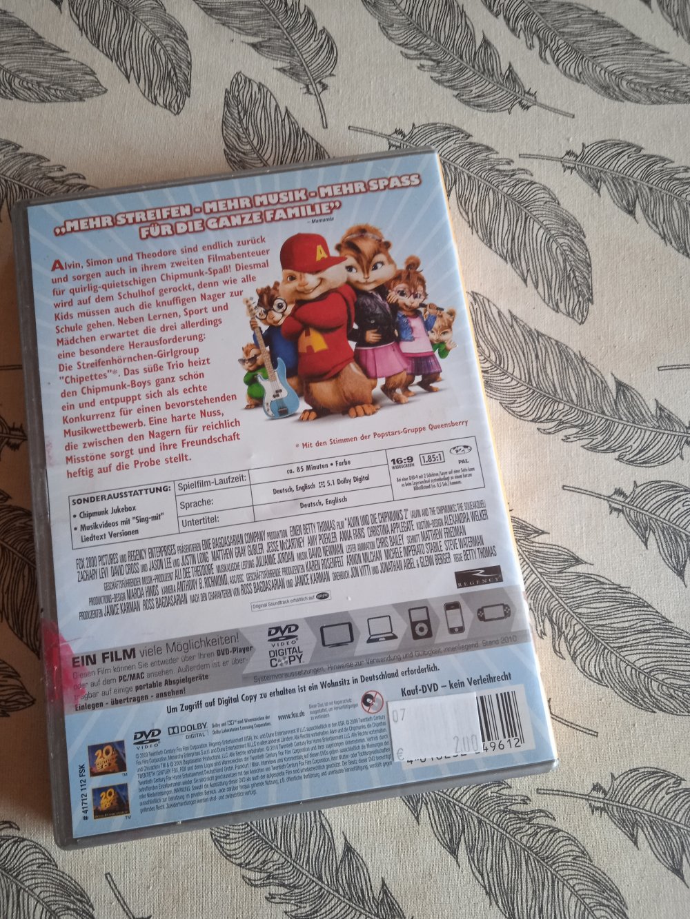 Alvin und die Chipmunks 2 DVD neuwertig 