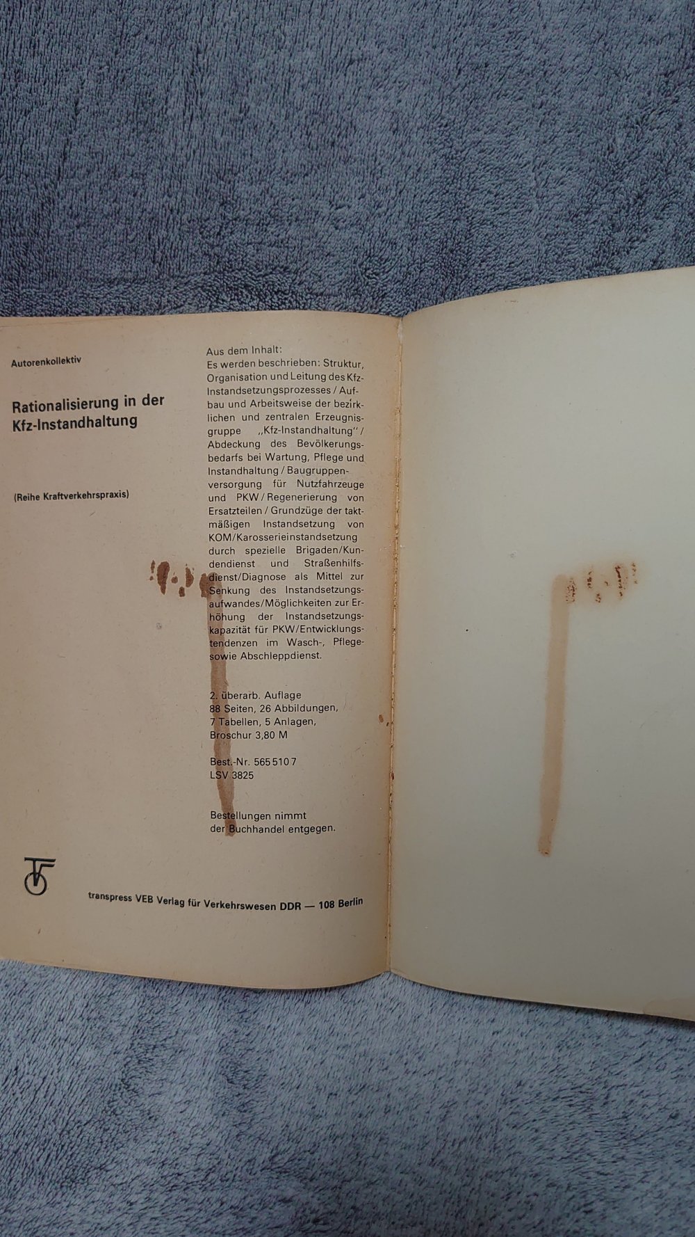 Buch  Ich fahre einen Trabant  Typ 500 , 600 , 601 mit Kontroll- und Reparaturtips 14. Auflage  1977 