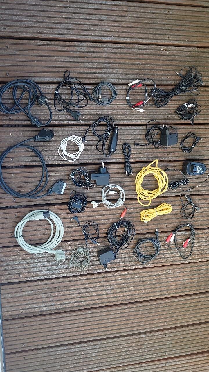 Kabel Konvolut Set Paket TV PC Handy Hifi Auto Telefon Sony Motorola